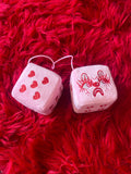 Fuzzy Hanging Dice