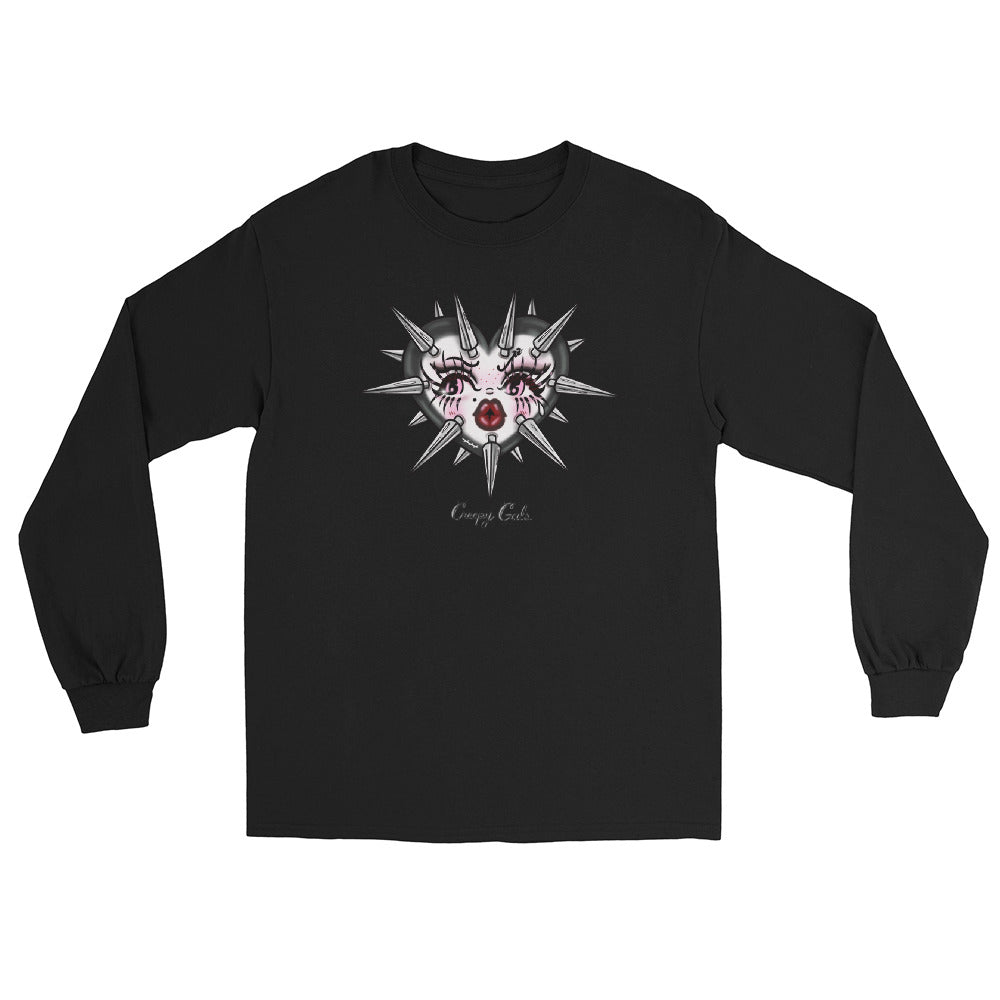 Goth Spiked Heart Long Sleeve Shirt – Creepy Gals