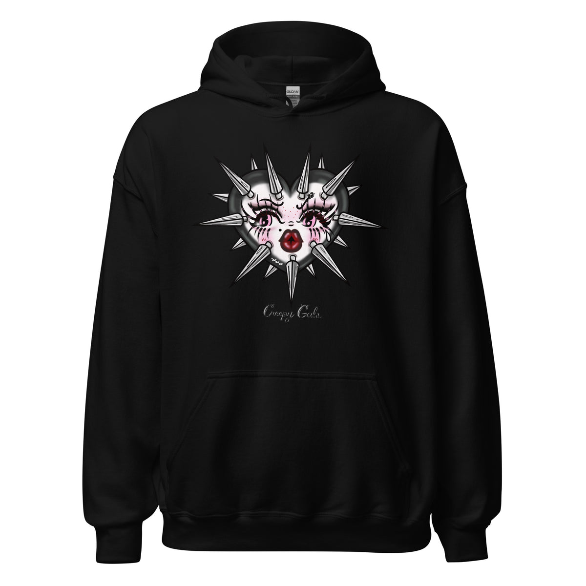 Goth Spiked Heart Unisex Hoodie – Creepy Gals