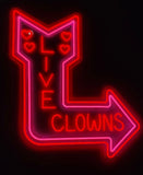 Live Clowns LED Neon Sign - 2 Feet