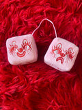 Fuzzy Hanging Dice