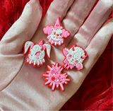 Creepy Gals Shoe Charms Set