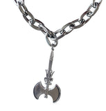 Black Battle Axe Chain Choker