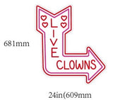 Live Clowns LED Neon Sign - 2 Feet