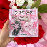 Teddy Lamb Besties For Life Acrylic Keychains