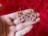 Devil Heart Gold Earrings