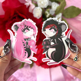 Emo Scene Rat Besties Stickers