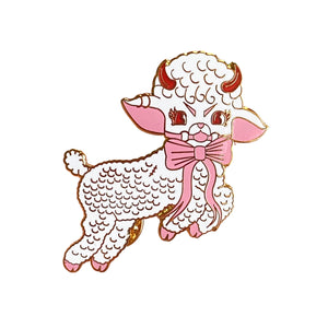 Kitschy Fetish Lamb Cutie 1.5" Enamel Lapel Pin