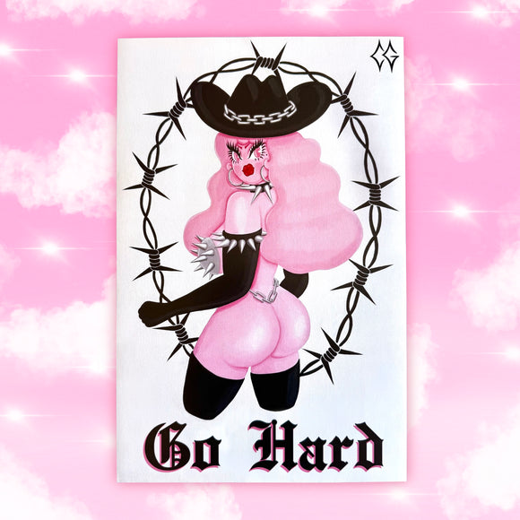 Go Hard Cowgirl Print  - 11