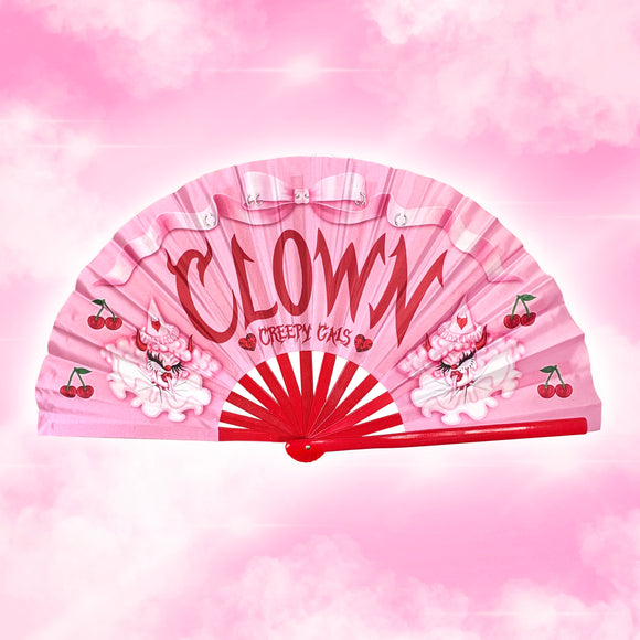 Pink Bimbo the Clown Rave Fan