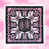 Creepy Gals Black Satin Bandana
