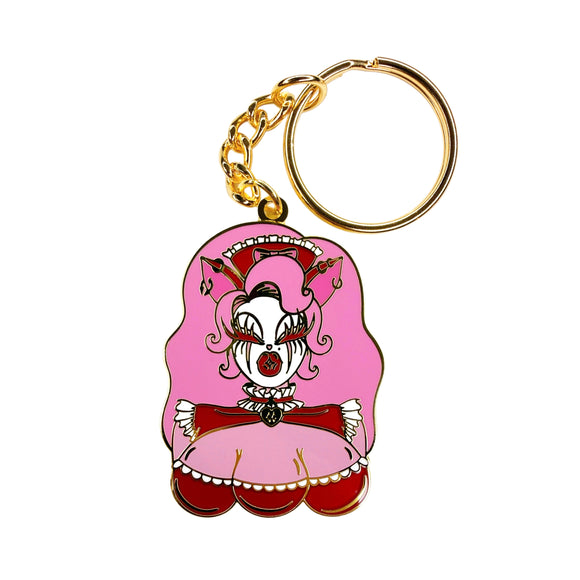 Pink Maid Ambrosia Gold Plated Keychain
