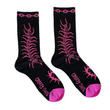 Cutie Centipede Black Socks