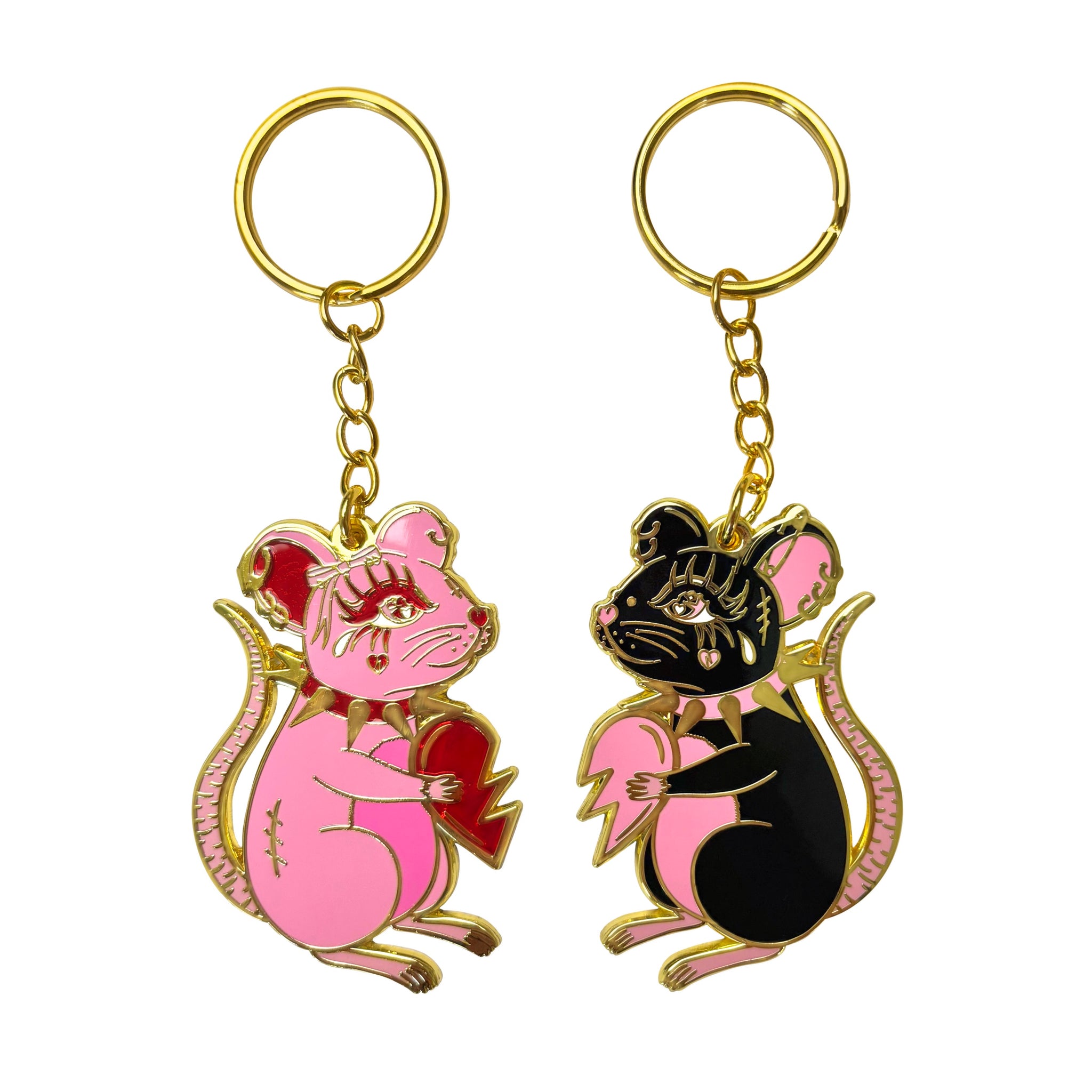 Best Friend / Lover Keychain - Trashy the Rats – Creepy Gals
