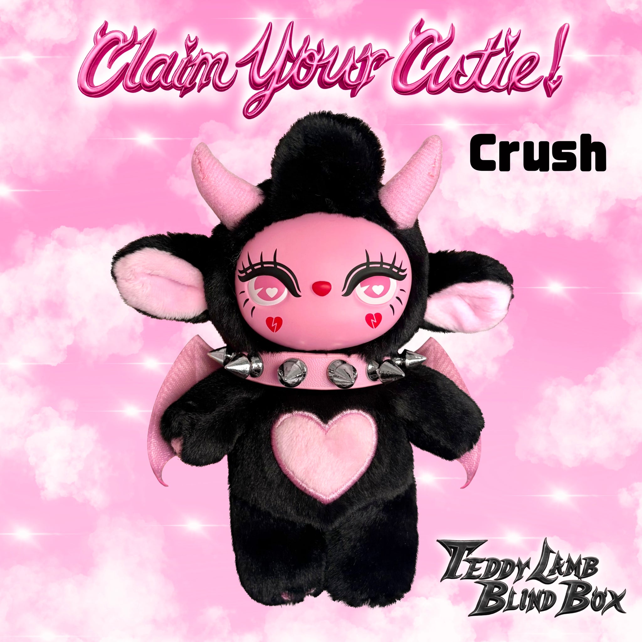 ゆ*ら様 コヤンイサムチョン　薔薇柄クラウディちゃん　ブラックファー Teddy Lamb Blind Box Toy (Shipping Included for US Orders