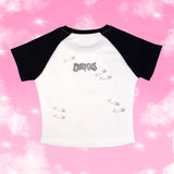 1 of 1 Raglan Crop Top (7) - Small