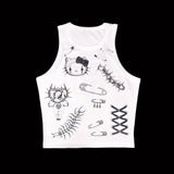1 of 1 Cropped Tank Top (10) - Medium