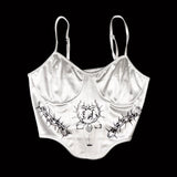 1 of 1 Cropped Satin Tank Top (12) - Medium