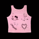1 of 1 Pinkie Cropped Tank Top (11) - Medium