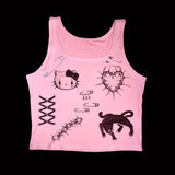 1 of 1 Pinkie Cropped Tank Top (20) - 2XL