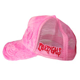 Pink Bimbo Fuzzy Trucker Hat