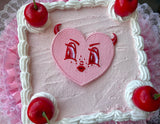 Devilish Heart Iron On Patch