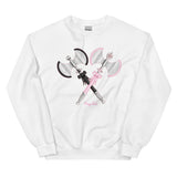 Pink Bimbo and Goth Besties Axe Unisex Sweatshirt