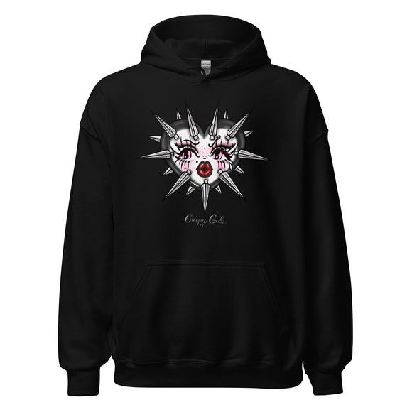 Goth Spiked Heart Unisex Hoodie