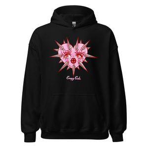 Pink Bimbo Spiked Heart Unisex Hoodie