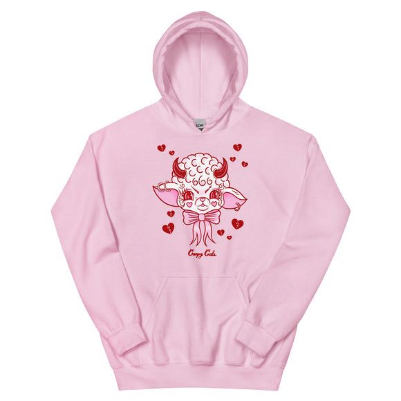 Lamby Unisex Hoodie in Black, Pink or White