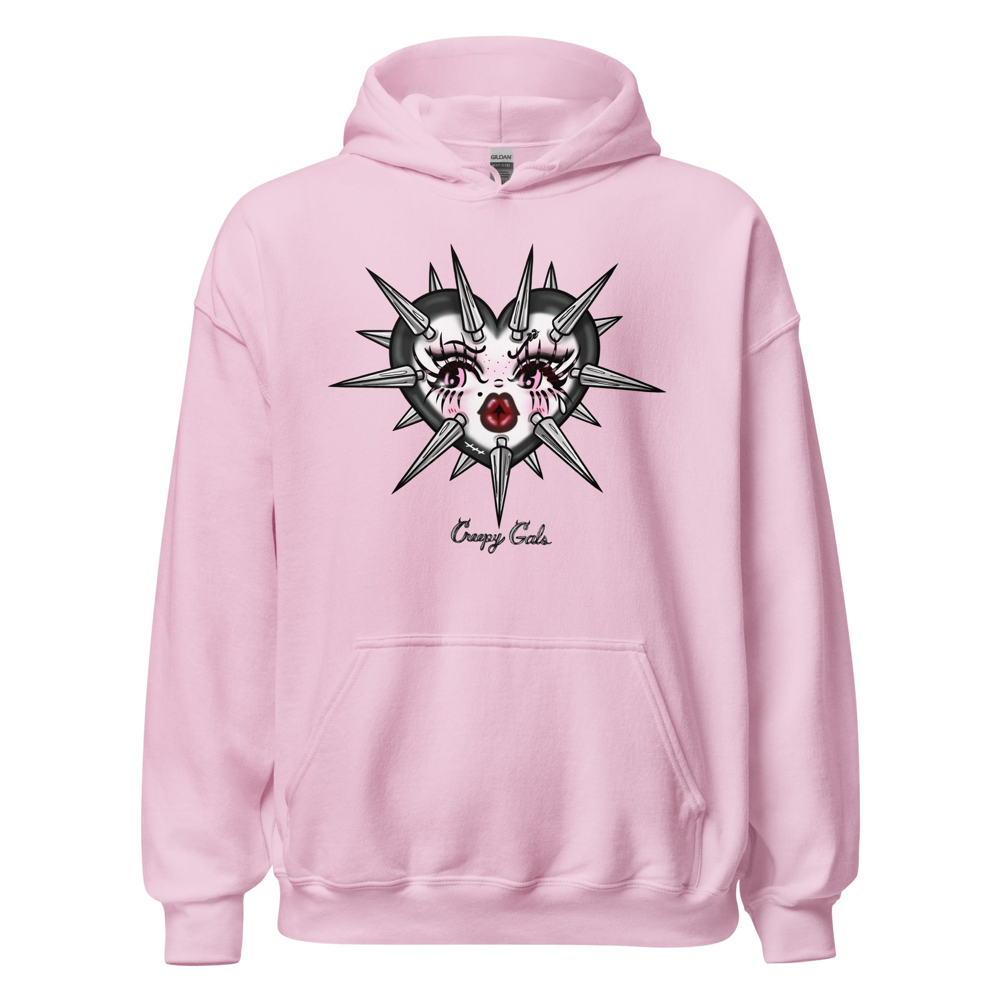 Goth Spiked Heart Unisex Hoodie – Creepy Gals