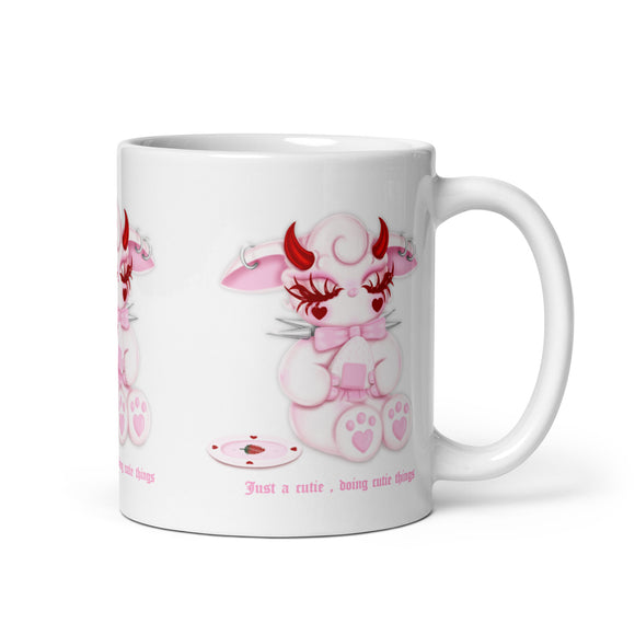 Teddy Lamb White Glossy Mug