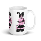 The Rhonda Rabbits White Glossy Mug