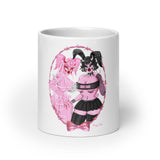 The Rhonda Rabbits White Glossy Mug