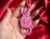 Rhonda Rabbit Apple Bottom Bottle Opener Keychain