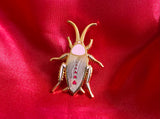 Pink Cutie Cockroach 1.5" Enamel Lapel Pin