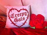 Valentine Devil Poodle Bhitch DeVille and Lamb Pillow - RED VERSION