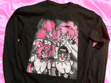 Creepy Gals Hair Metal Band Unisex Long Sleeve T-Shirt