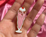 Milkshake Cutie 1.5" Enamel Lapel Pin