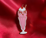 Milkshake Cutie 1.5" Enamel Lapel Pin
