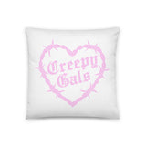 Valentine Devil Poodle Bhitch DeVille and Lamb Pillow - PINK VERSION