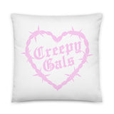 Valentine Devil Poodle Bhitch DeVille and Lamb Pillow - PINK VERSION