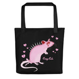 Rat Baby Black Tote bag