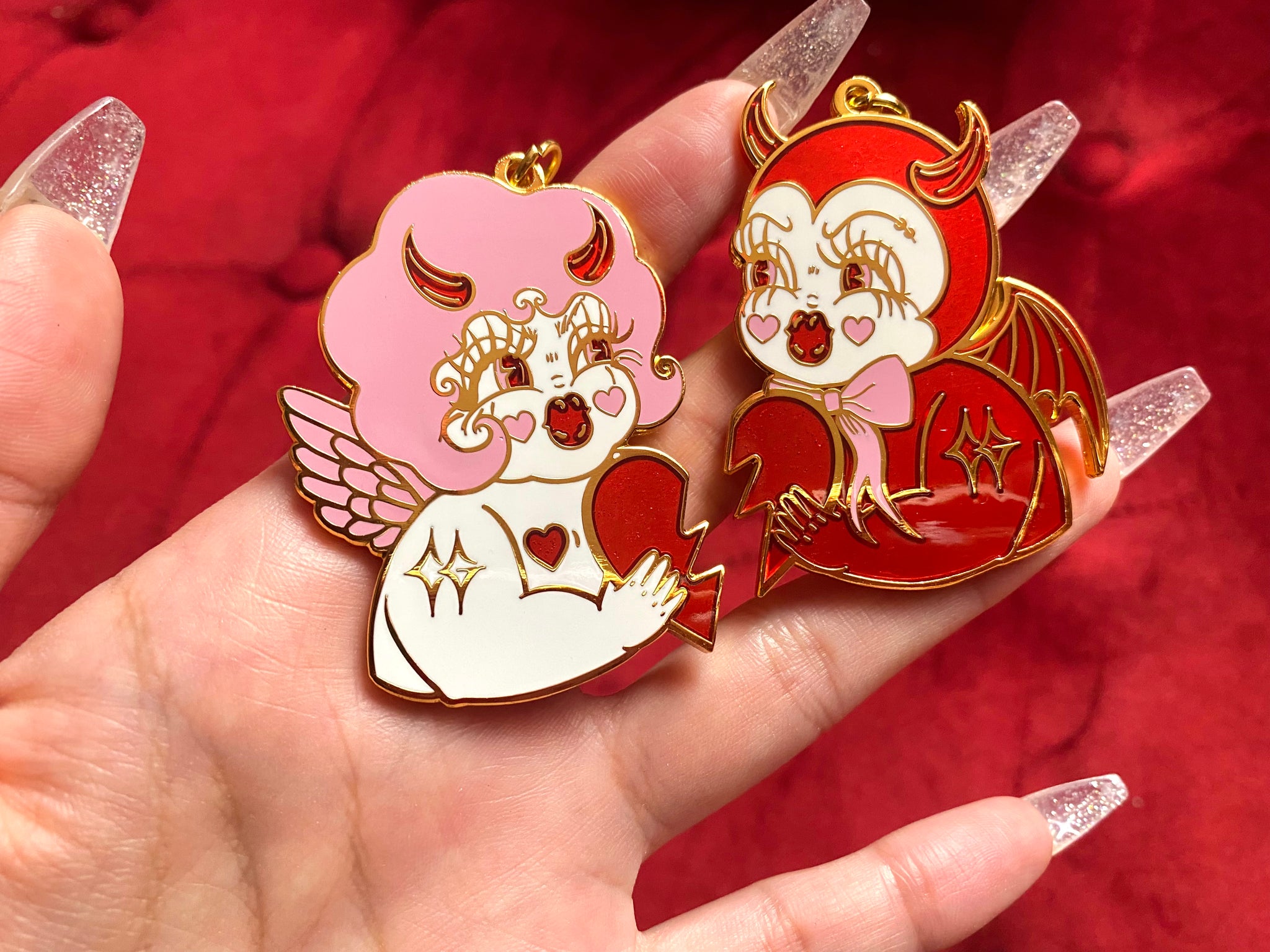 Best Friend / Lover Keychain - Lolly Dolly and Anton LaSlay the