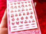 Creepy Gals Lovecore Nail Decal Stickers