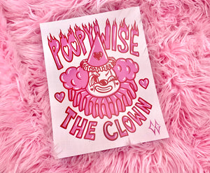 Poopywise the Clown - 8.5"x11" Poster Print